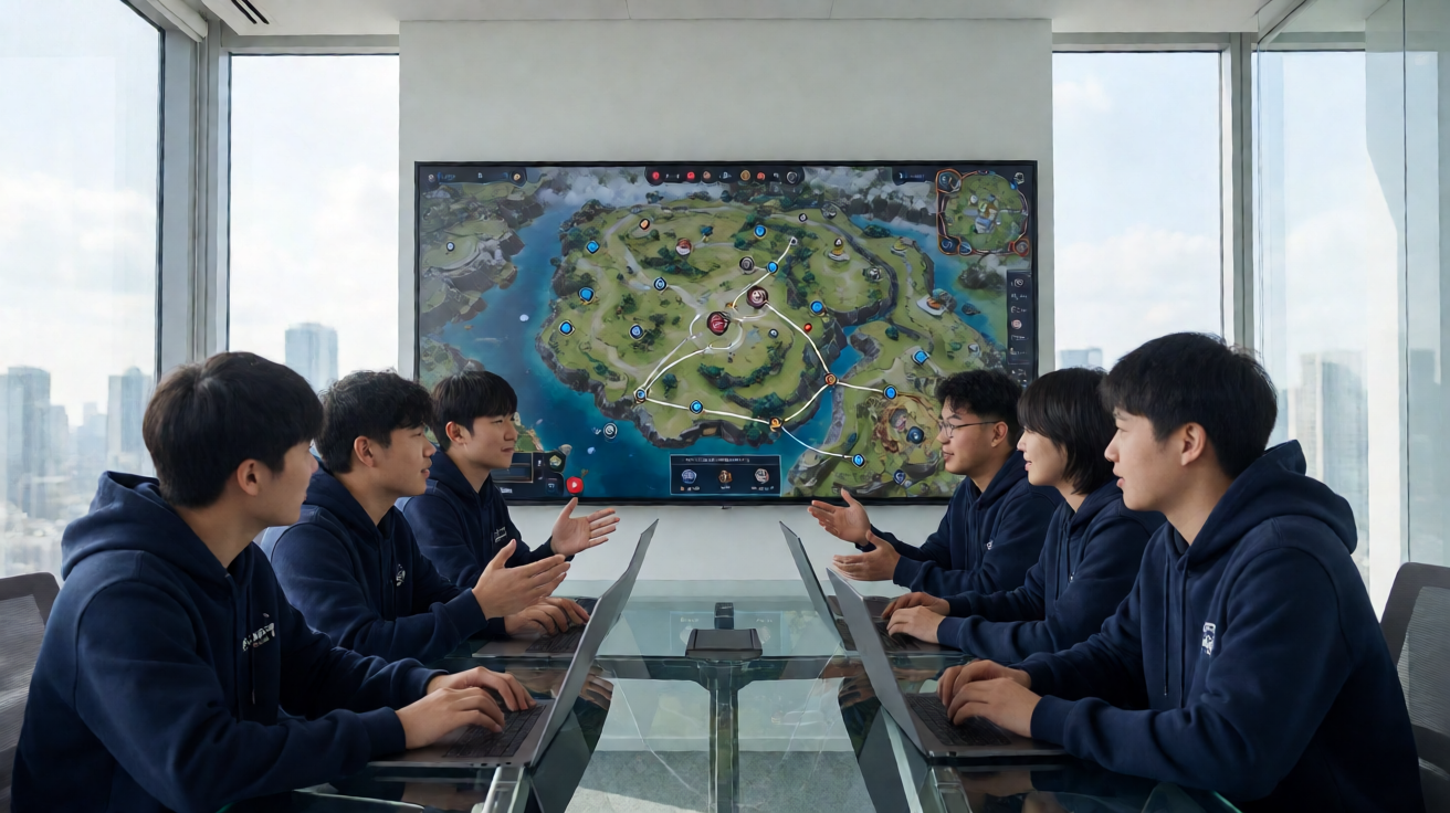 战术竞技类电竞项目，选手在广阔地图上展开生存对抗